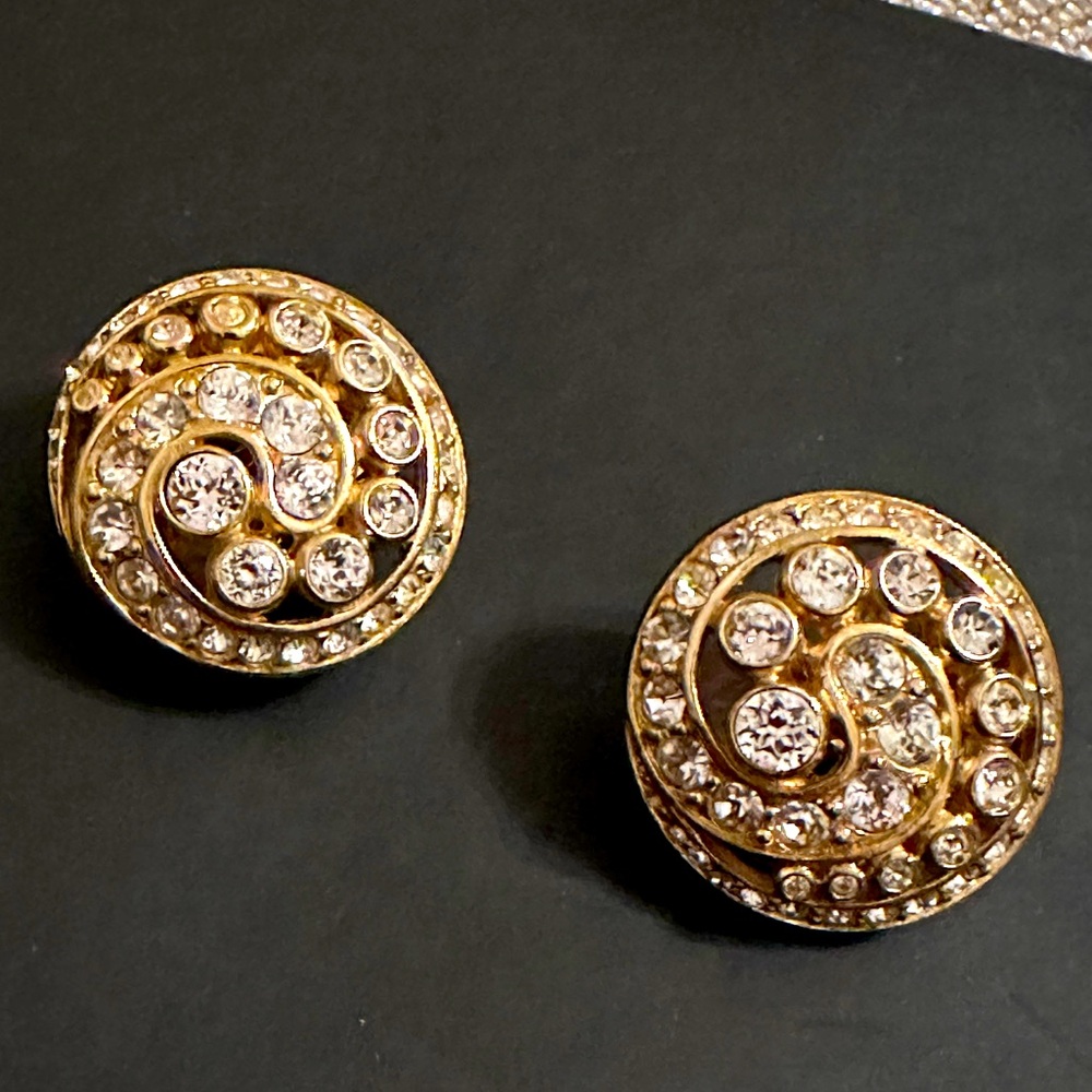 Christian Dior clip ons from 1980s mint condition